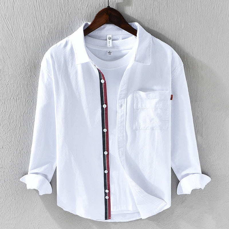 Men's Oxford Long Sleeve Casual Shirt