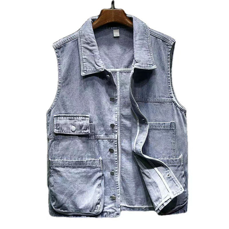 Men's Vest Sleeveless Lapel Casual Wear