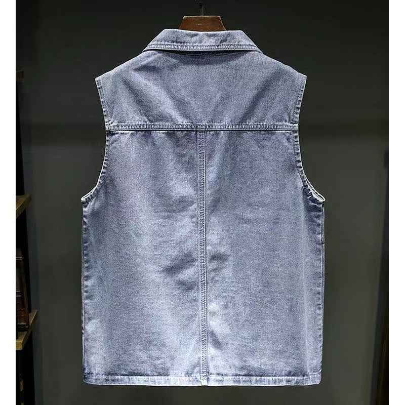 Men's Vest Sleeveless Lapel Casual Wear