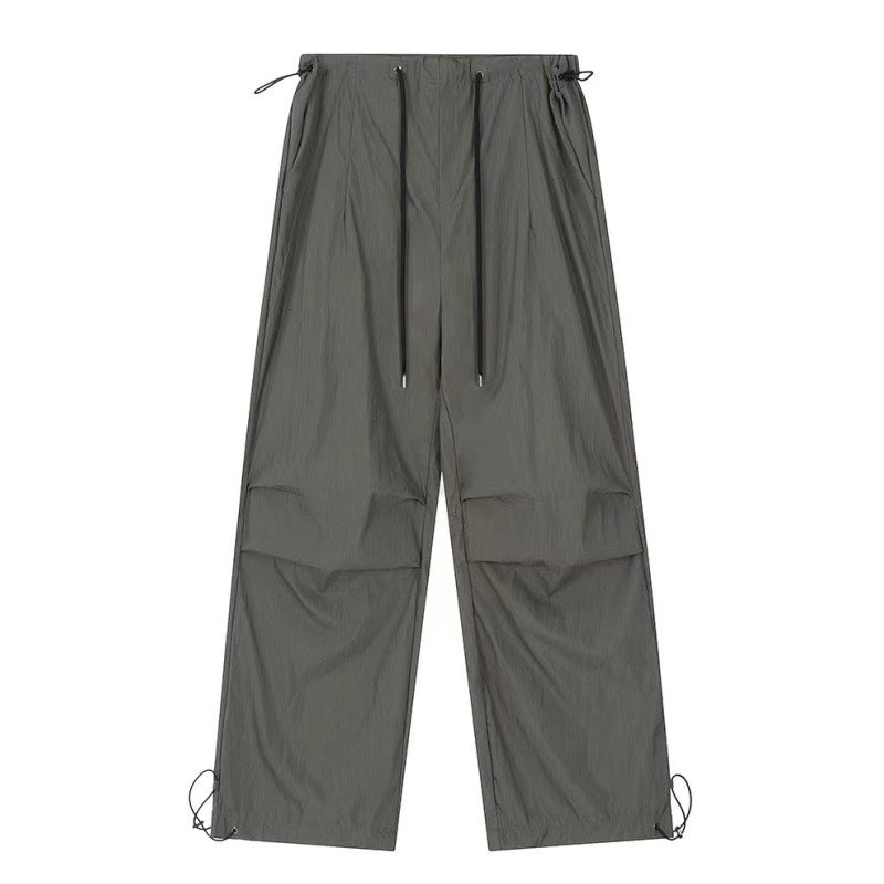 Women Drawstring Elastic Waist Casual Charging Sports Trousers