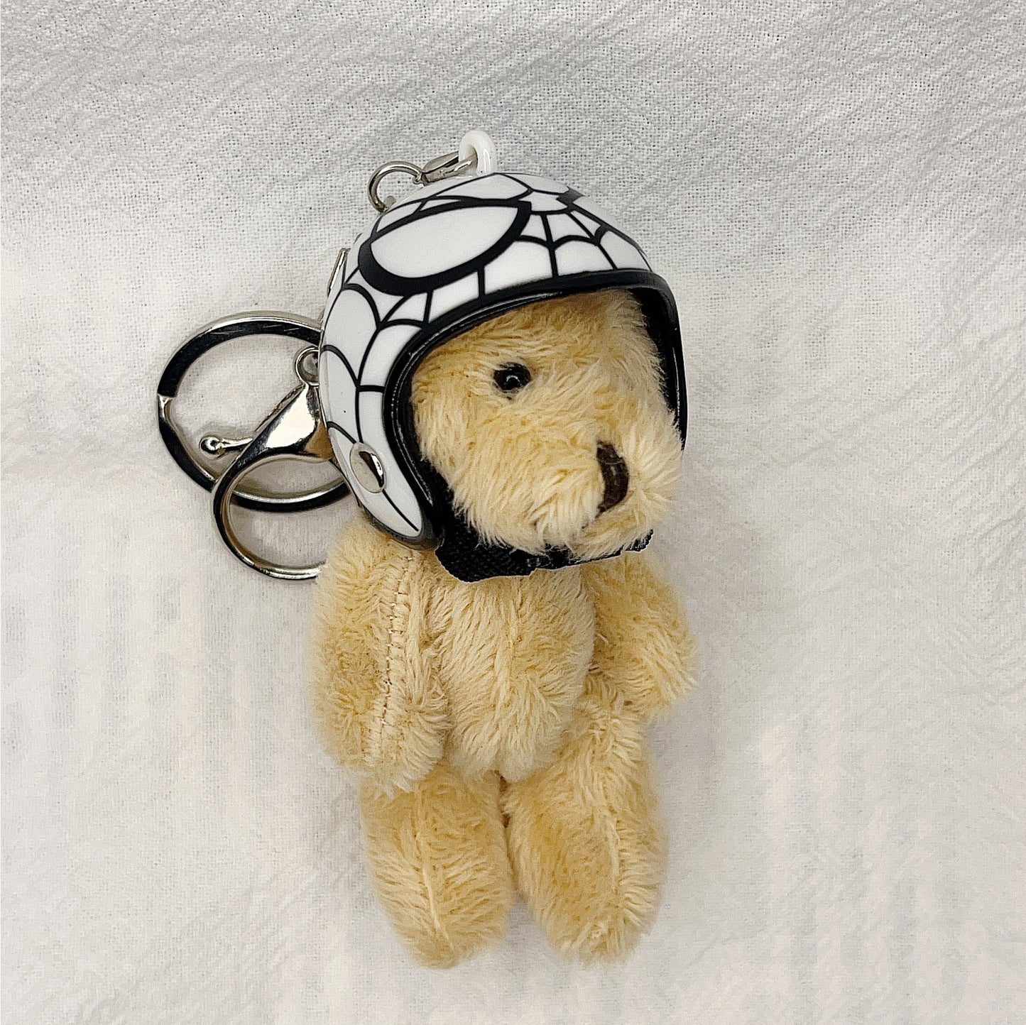 Key Chain Motorcycle Helmet Bear Pendant Plush