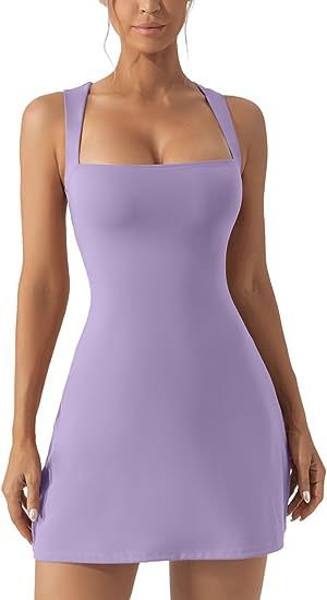 Women's Fashion Solid Color Shoulder Strap Tight Dress