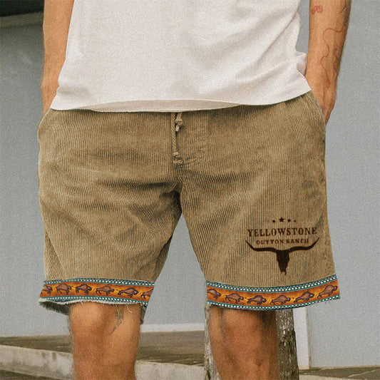 Men's fashion retro leisure shorts