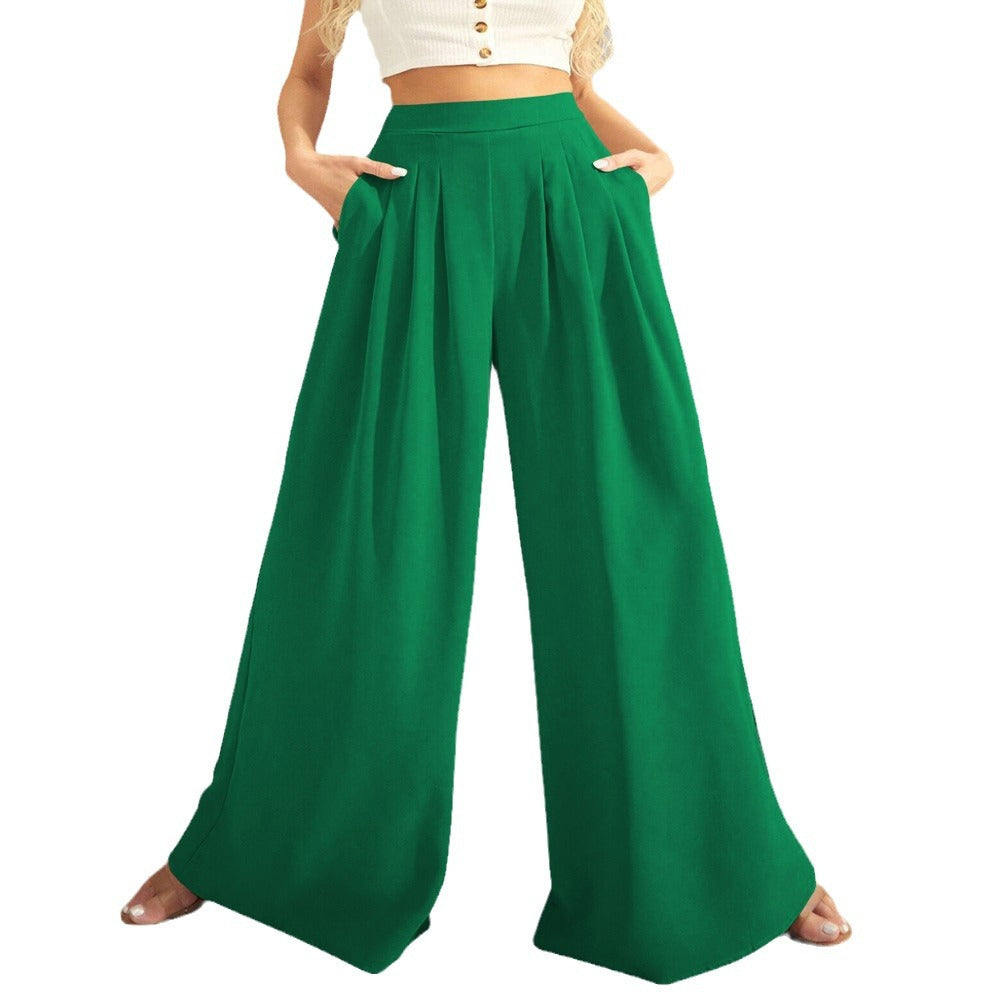 Women's Fashion Straight Wide-leg Pants Loose