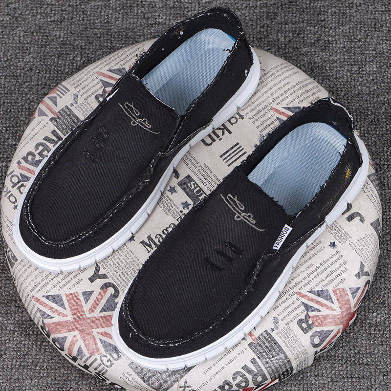 Men's canvas shoes soft bottom breathable and wearable