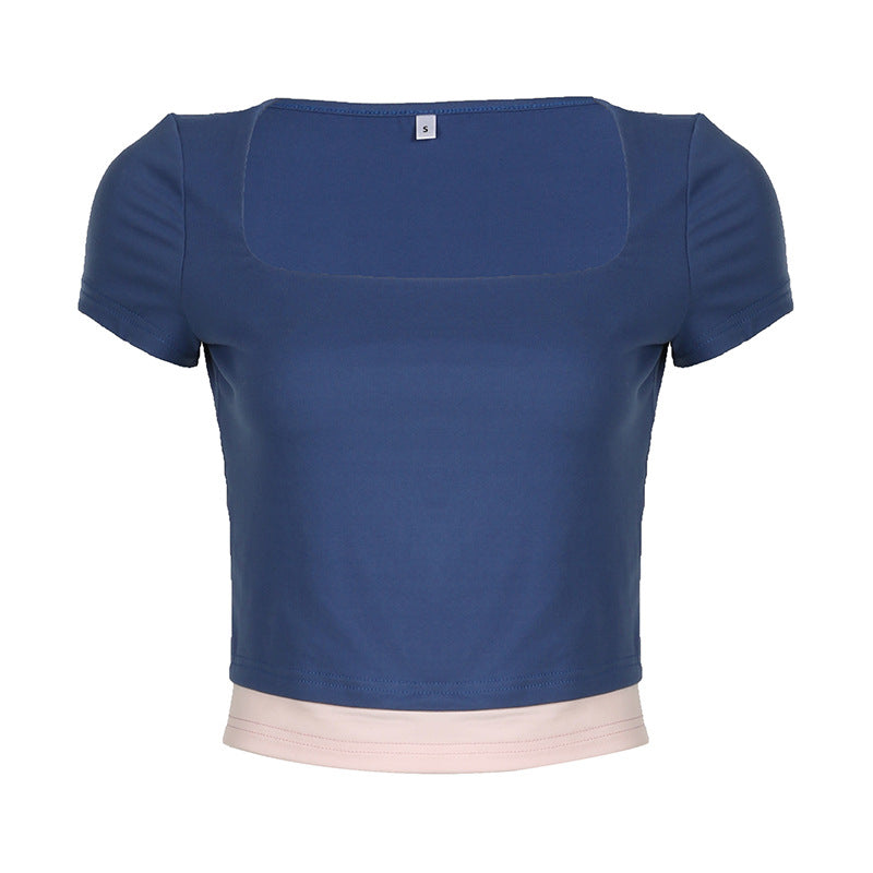 Women's Cropped T-shirt Top Summer Style