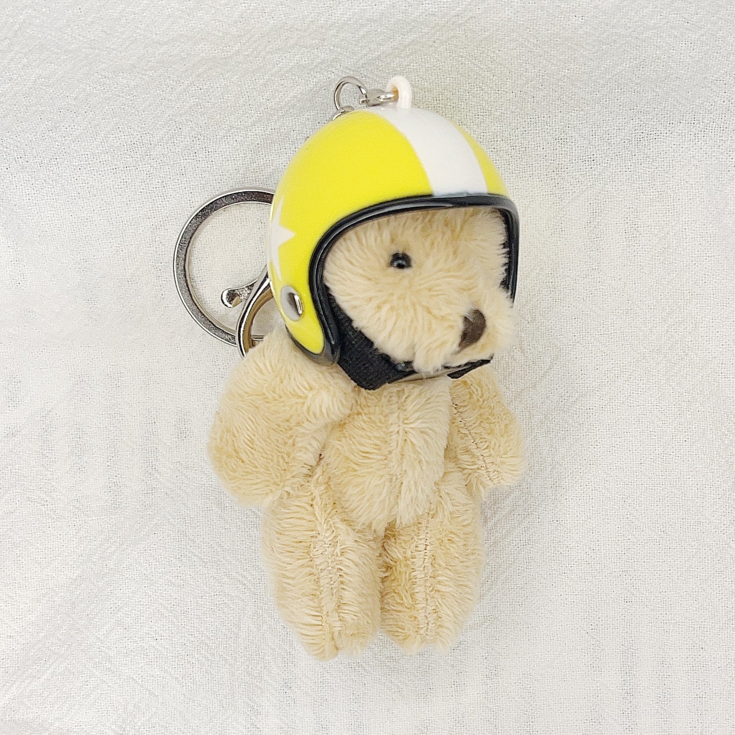 Key Chain Motorcycle Helmet Bear Pendant Plush