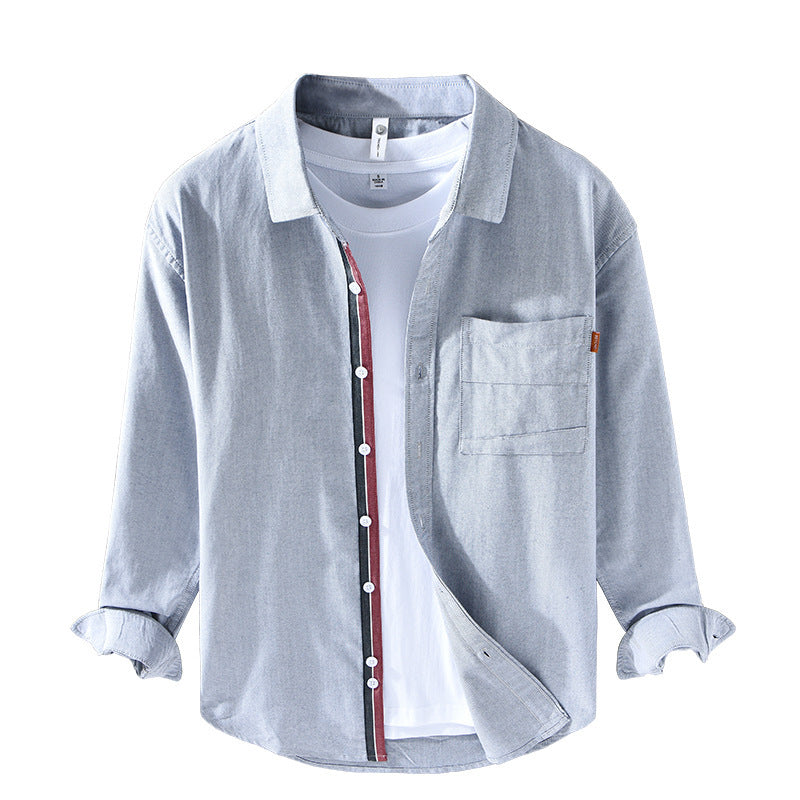 Men's Oxford Long Sleeve Casual Shirt