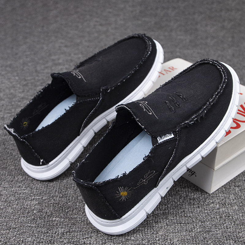 Men's canvas shoes soft bottom breathable and wearable