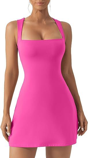 Women's Fashion Solid Color Shoulder Strap Tight Dress