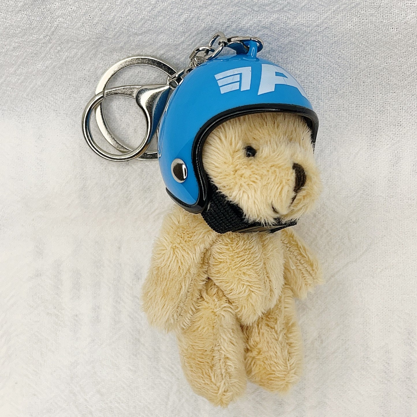 Key Chain Motorcycle Helmet Bear Pendant Plush