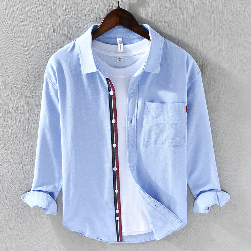 Men's Oxford Long Sleeve Casual Shirt