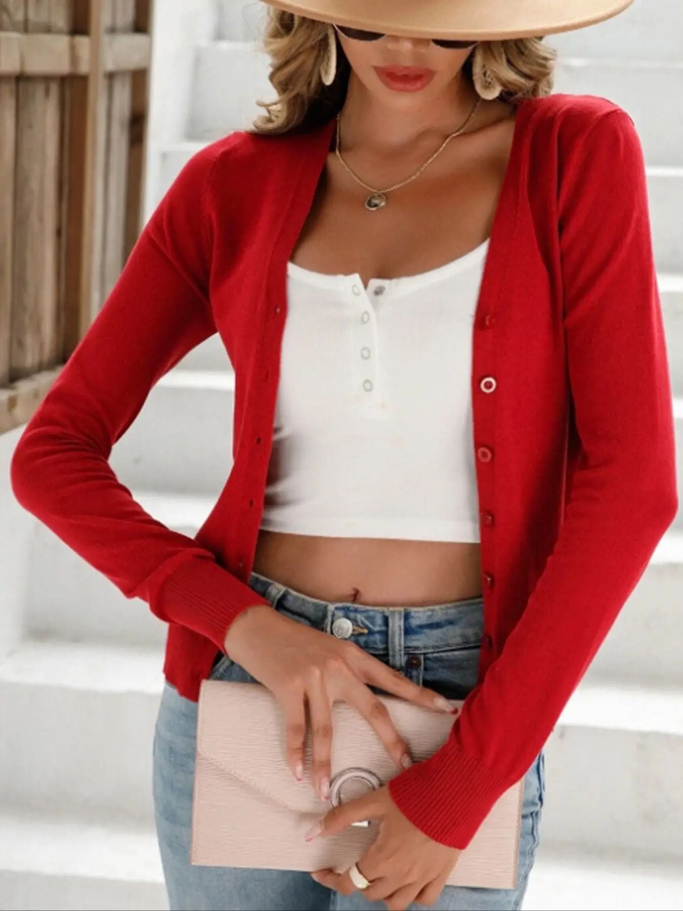 Women's Button Sweater Cardigan Sweater Coat