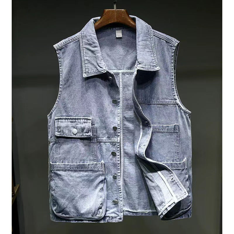 Men's Vest Sleeveless Lapel Casual Wear