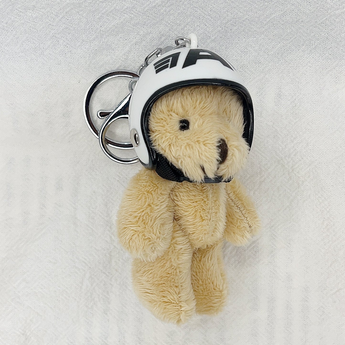 Key Chain Motorcycle Helmet Bear Pendant Plush