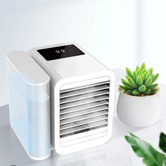 Elektro Air Cooling Fan Air Conditioner Mini Portable For Home Air Cooler Multi-Function Touch Screen 99 speed Adjustment Travel USB Fan
