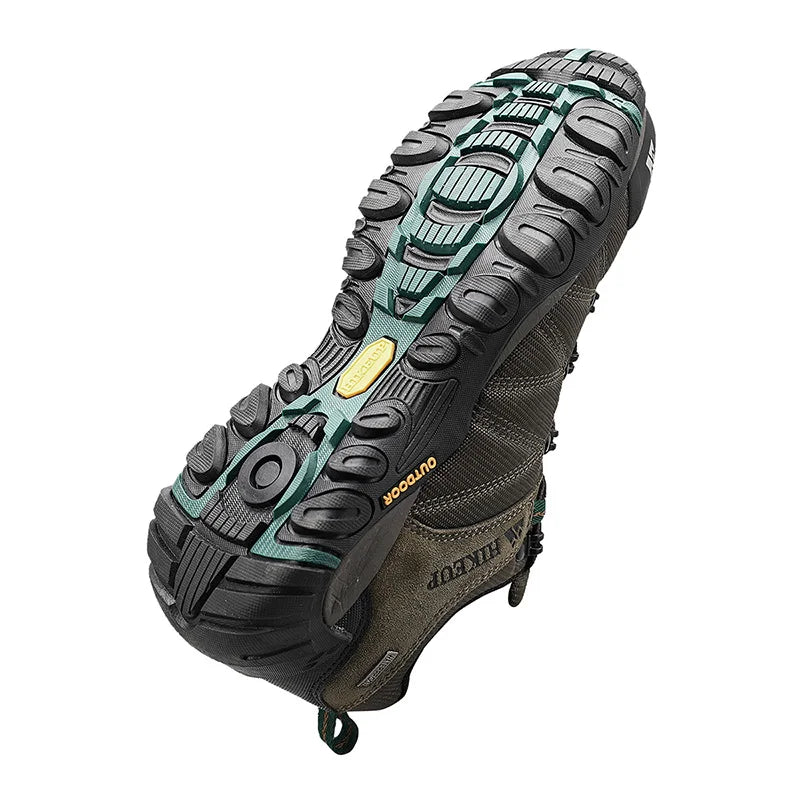 Männer HIKEUP Neueste Männer Wandern Schuh Mesh Atmungsaktive Nicht-slip Outdoor Turnschuhe Klettern Trekking Jagd Stiefel Männer Wildleder Leder