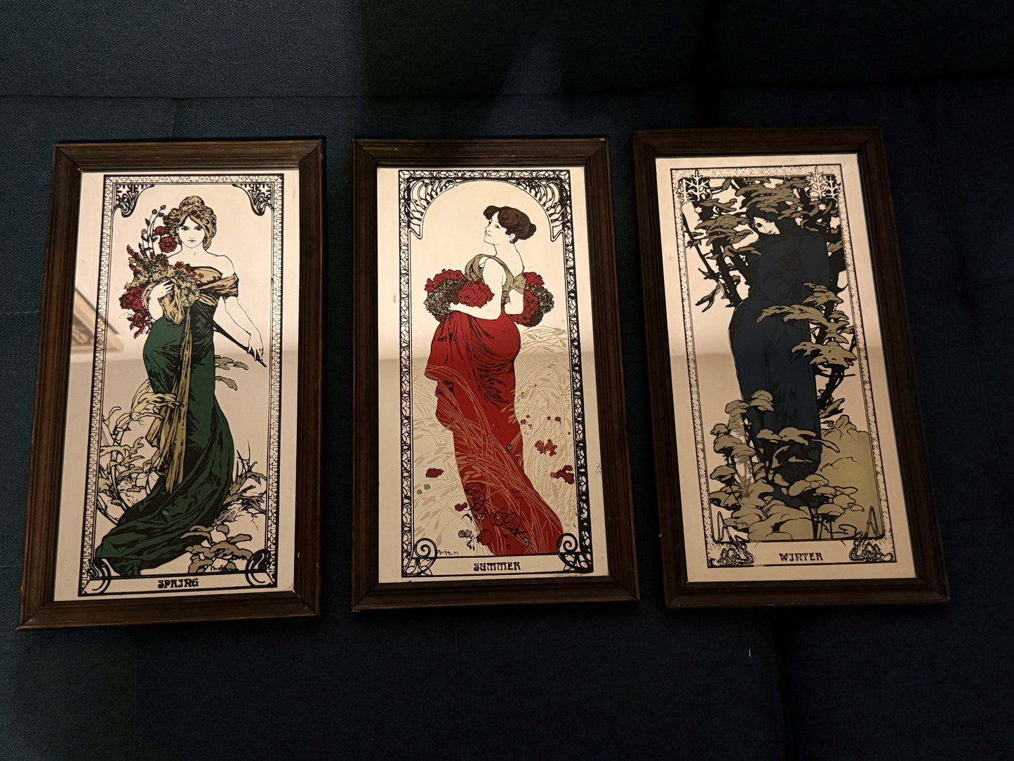 Alphonse Mucha, Spiegeldruck durch die Originalwerke um die 1970 Jahre