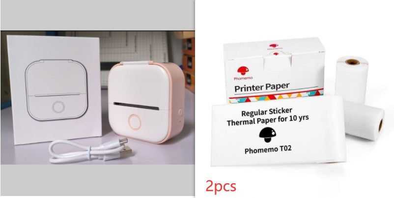 Portable Mini Thermal Label Printer, Home Photo Printer, Wrong Question Students Printer, Bluetooth Mini Label Printer,