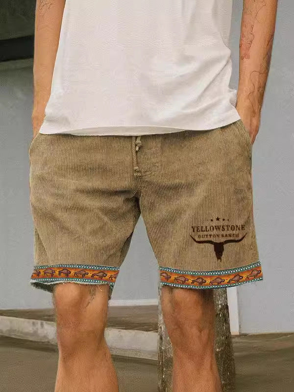 Men's fashion retro leisure shorts