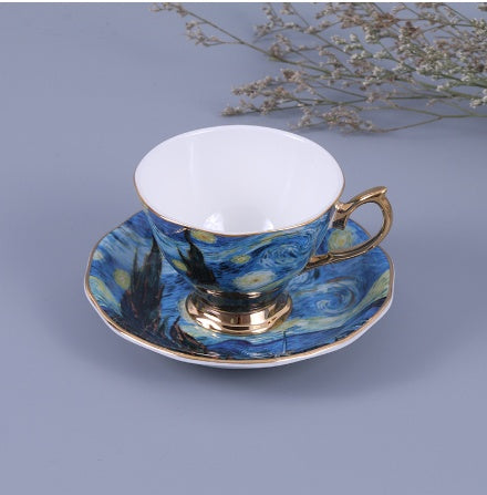 Bone China Coffee Cup With Saucer Afternoon Tea Set