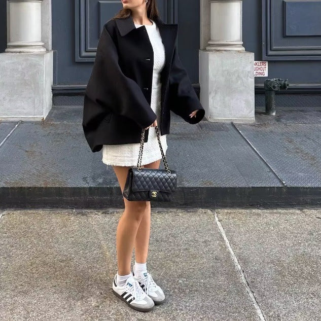 Women's New Wool Blended Short Coat