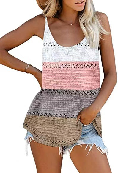 Women's Loose Camisole Knit Beach Hot-Top Bohemia Beachwear