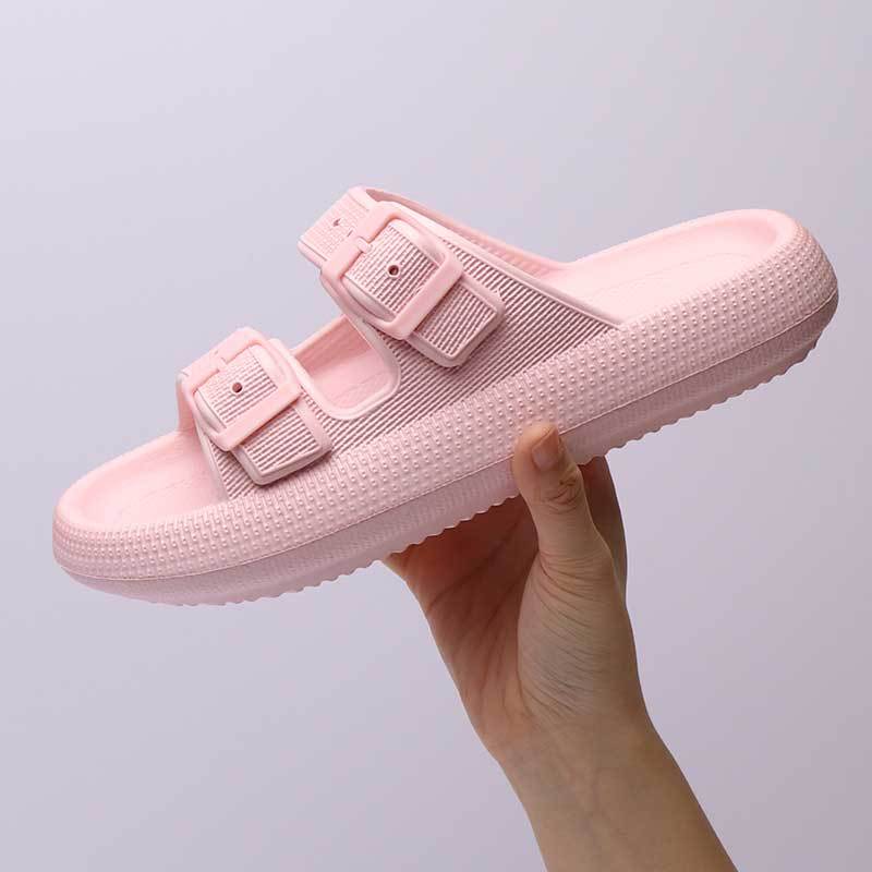 Women Platform Slippers Beach Summer Fashion Outerwear Shit Feeling Soft Bottom Sandals