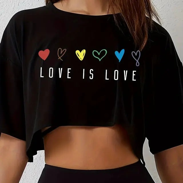Lässiges sportliches, atmungsaktives Crop-Top für Damen