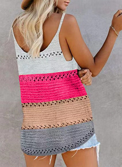 Women's Loose Camisole Knit Beach Hot-Top Bohemia Beachwear