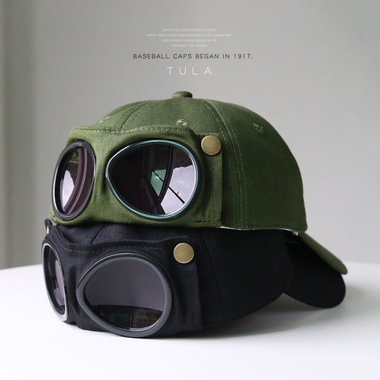 Women Men Pilot Hat staff Sunglasses all-match