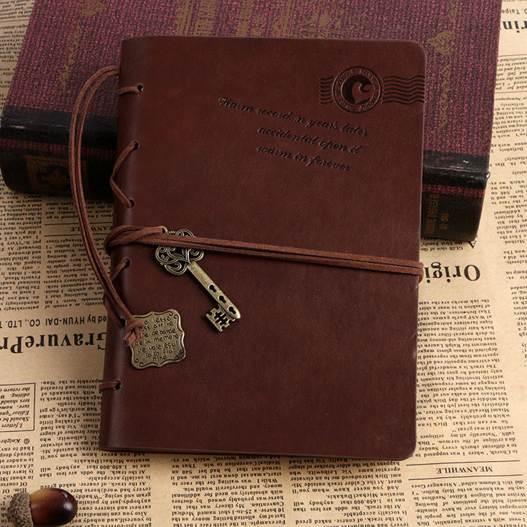 Office- Creative Stationery Retro Bandage Faux Leather Handbook Diary