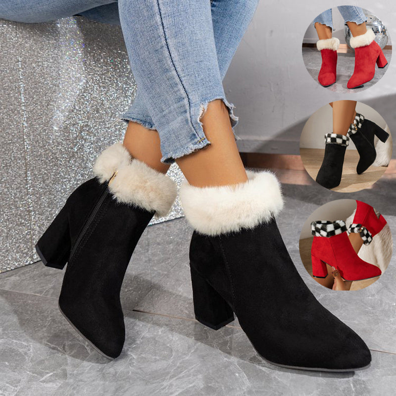 Women winter fashoin, suede boots for autumn and winter