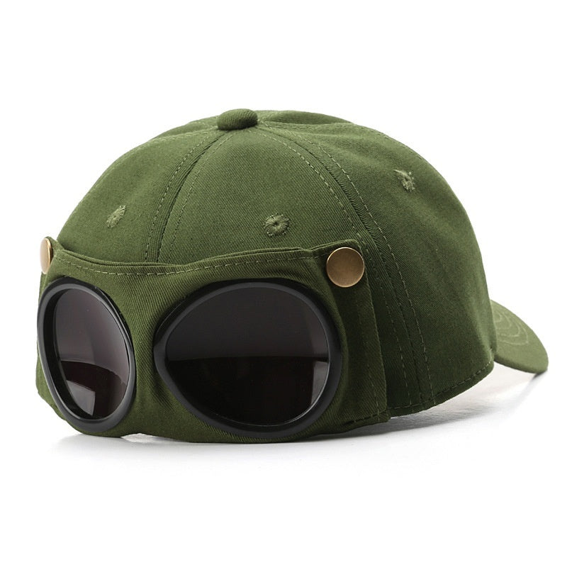 Women Men Pilot Hat staff Sunglasses all-match