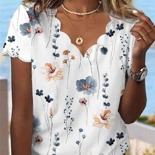 Women's Slim Fit Printed Long Sleeve Shirt