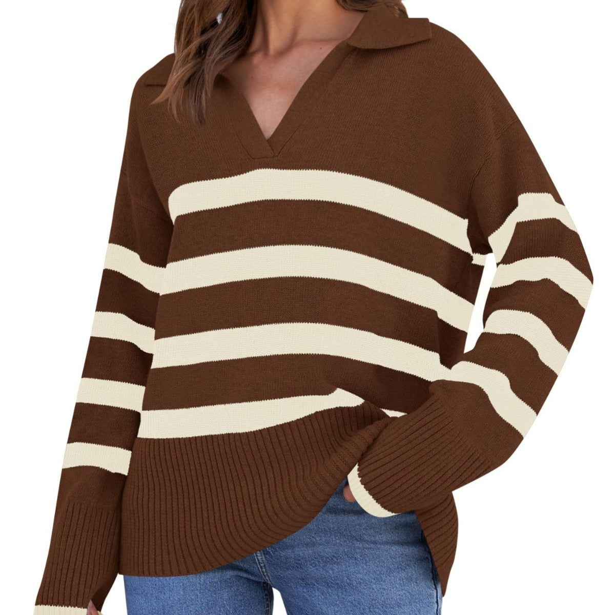 Women's Basic Loose Long Sleeve Autumn And Winter Sweater