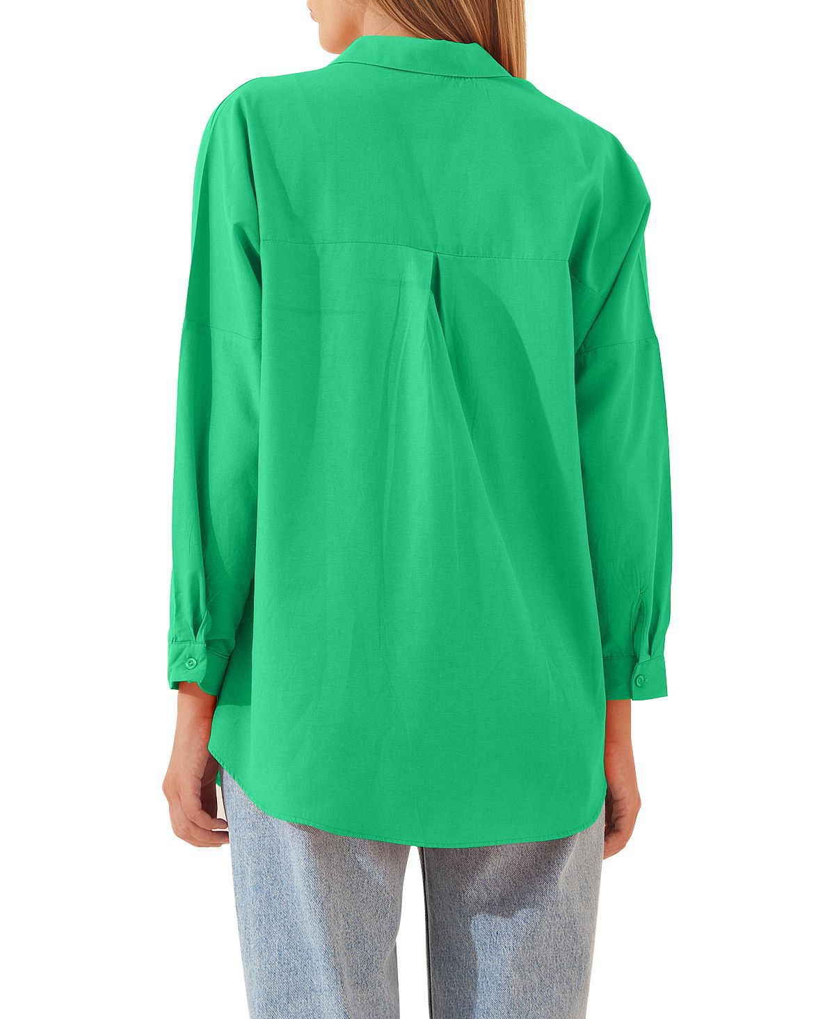 Damen-Hemdjacke, langärmelige Bluse, Button-Down-Tops, bonbonfarbenes Hemd