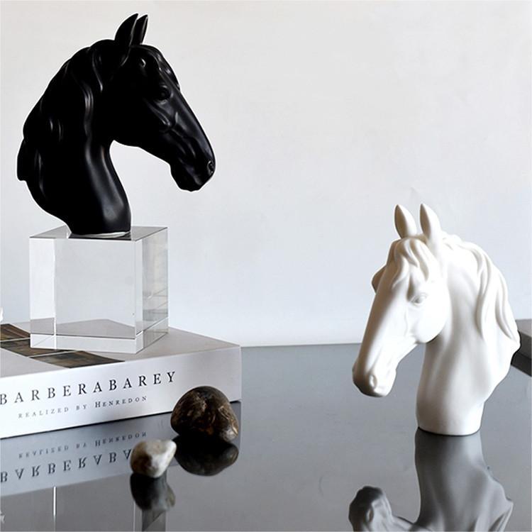 Horse Head Crystal Base Ornament