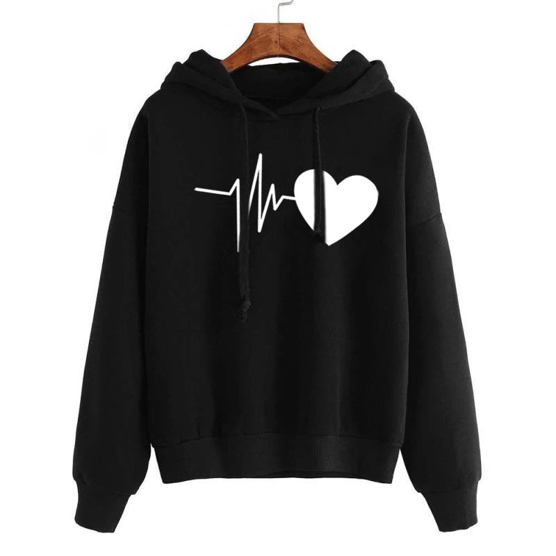 Damen Streetwear Hoodies Sweatshirt Frühling Herbst Langarm Hoodie Kleidung