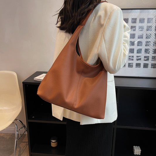 Women's Soft Leather Underarm Shoulder Bag
