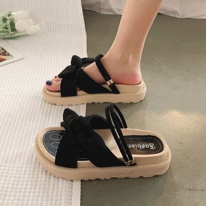 Women Two Wear Flat Platform Sandals