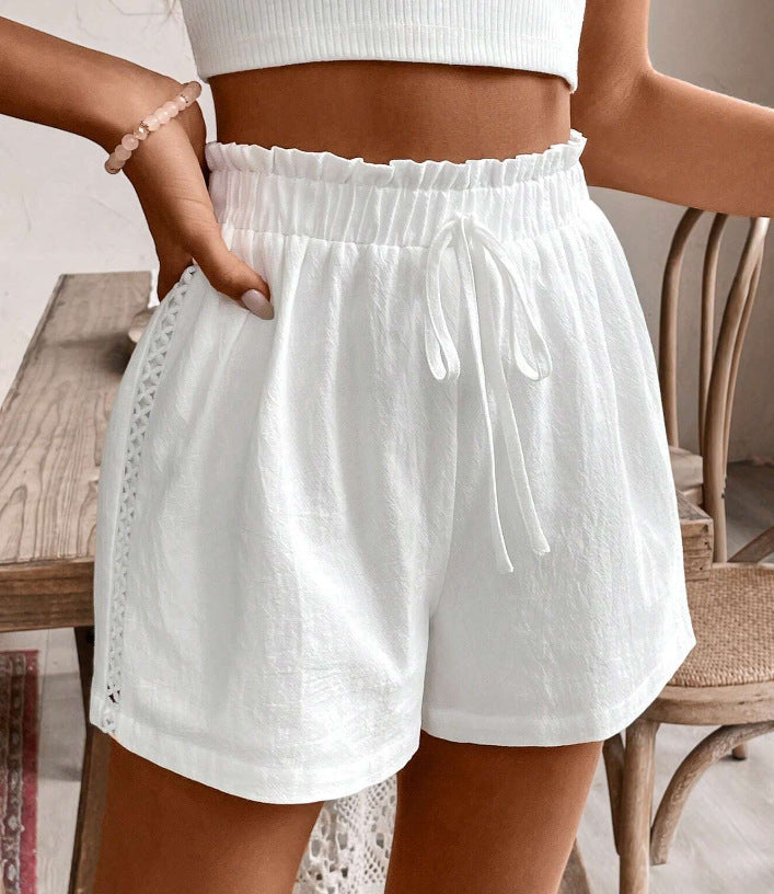 Women's Solid Color Casual Shorts Summer @ Home Loose All-matching Pants