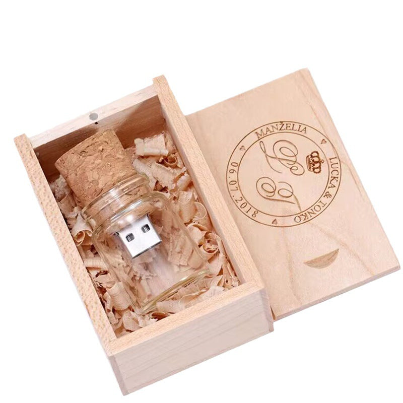 USB- Korkenglass Geschenkbox