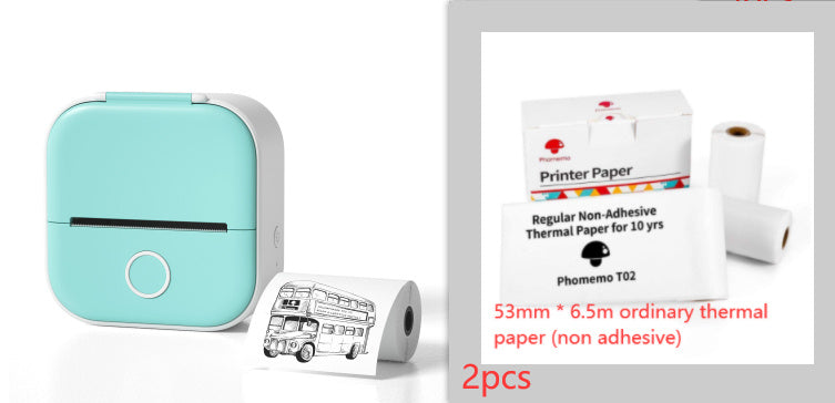 Portable Mini Thermal Label Printer, Home Photo Printer, Wrong Question Students Printer, Bluetooth Mini Label Printer,