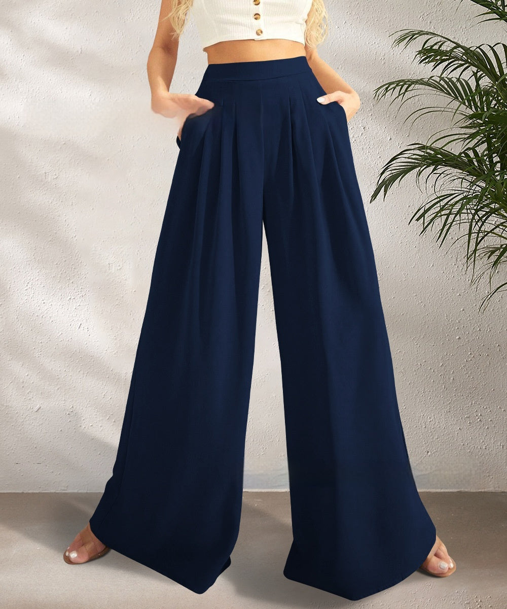 Women's Fashion Straight Wide-leg Pants Loose