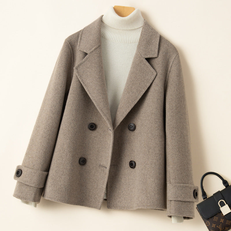 Damen Wende-Kaschmirmantel, kurze Anzugjacke