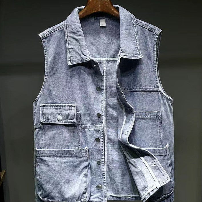 Men's Vest Sleeveless Lapel Casual Wear