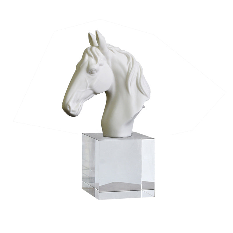 Horse Head Crystal Base Ornament