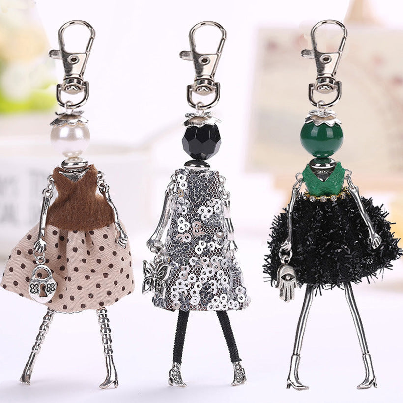 Key Chain Handmade Cartoon Character Handbag Pendant