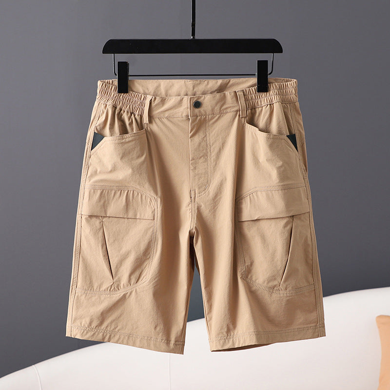 Sommer-Freizeit-Cargo-Shorts für Herren mit großen Taschen